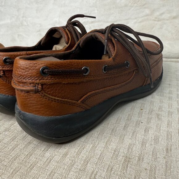 Rockport Works Mens Leather Boat Shoes Size 11.5M Brown - Picture 4 of 8